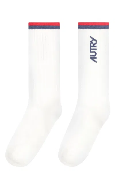 Autry Logo Cotton Blend Socks