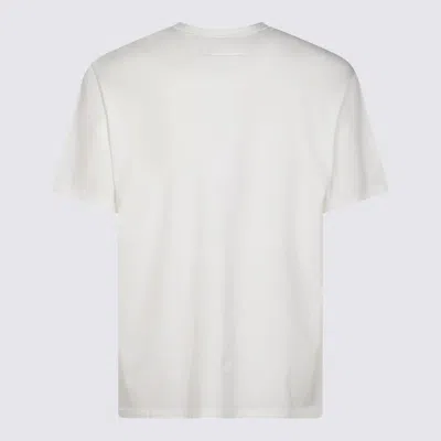 Mm6 Maison Margiela Cotton T-shirt With Number Graphics In White