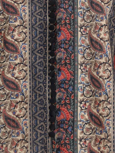 Valentino Garavani Printed Cotton Blend Blouse
