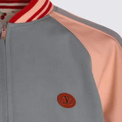 Valentino Le Chat De La Maison Wool Bomber Jacket In Blue