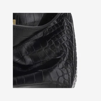 Balenciaga Black Leather Mini Rodeo Handbag