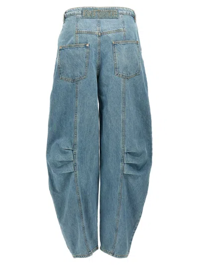 Rotate Birger Christensen Sculptured Jeans In Blue