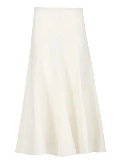 Khaite Lenno Flared Hem Midi Skirt