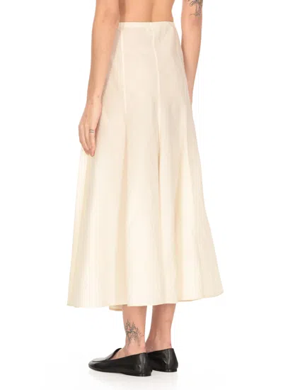 Khaite Lenno Flared Hem Midi Skirt