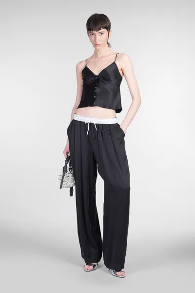 Alexander Wang Silk Charmeuse Camisole In Black