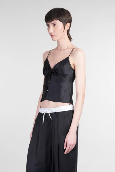 Alexander Wang Silk Charmeuse Camisole In Black