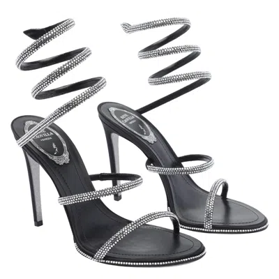 René Caovilla 105mm Rhinestone-embellished Sandals