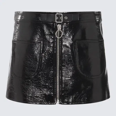 Courrèges Black Cotton Mini Skirt