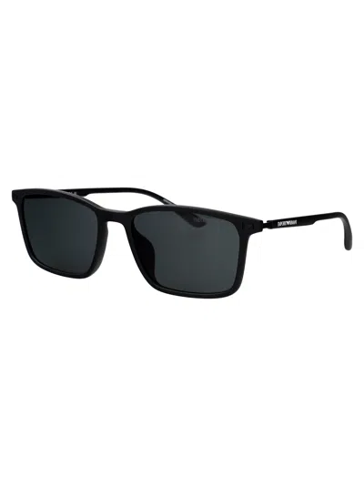 Emporio Armani Matte Black Injected Sunglasses