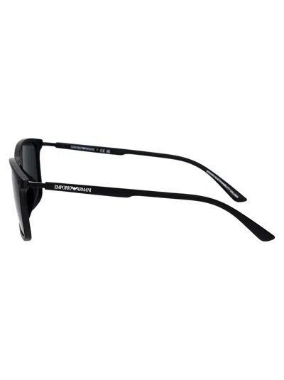 Emporio Armani Matte Black Injected Sunglasses