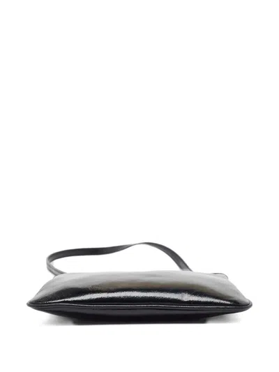 Pre-owned Michael Kors Vintage Patent Leather Cross Body Bag In Black