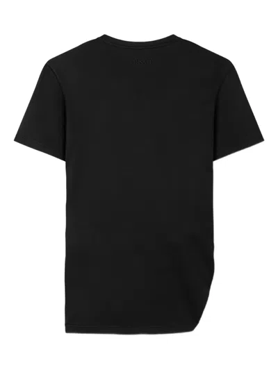 Versace Safety Pin Draped T-shirt In Black