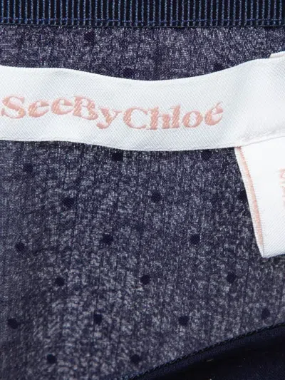Pre-owned See By Chloé Asymmetric-hem Polka-dot Skirt