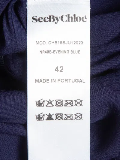 Pre-owned See By Chloé Asymmetric-hem Polka-dot Skirt
