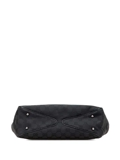 Pre-owned Gucci 2000-2015 Gg Canvas Tote Bag In Black