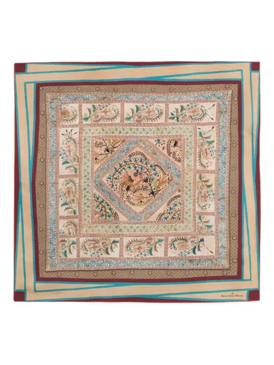 Pierre-louis Mascia Aloeuw Silk Scarf In Multi