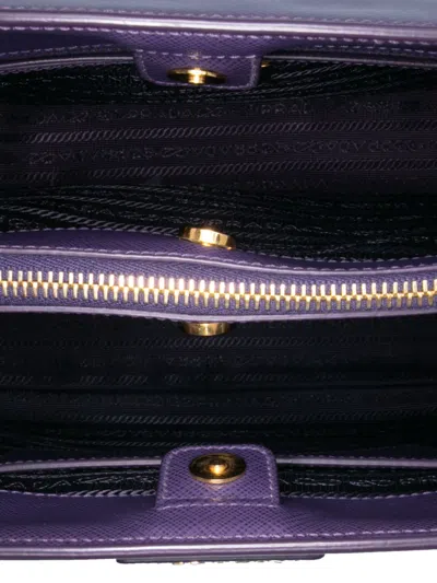 Pre-owned Prada 2000-2025 Medium Saffiano Lux Galleria Satchel