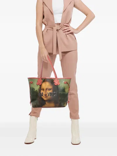 Pre-owned Louis Vuitton X Jeff Koons Neverfull Mm Tote Bag