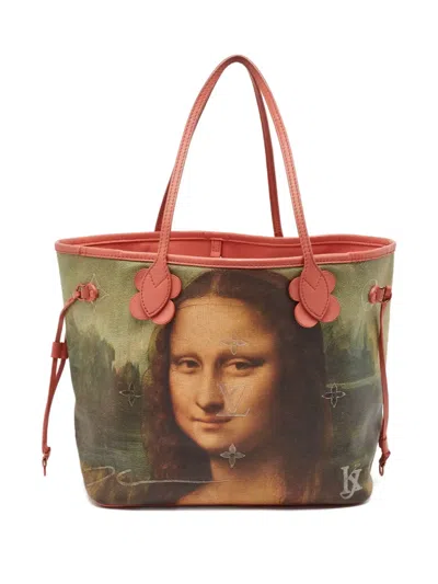 Pre-owned Louis Vuitton X Jeff Koons Neverfull Mm Tote Bag