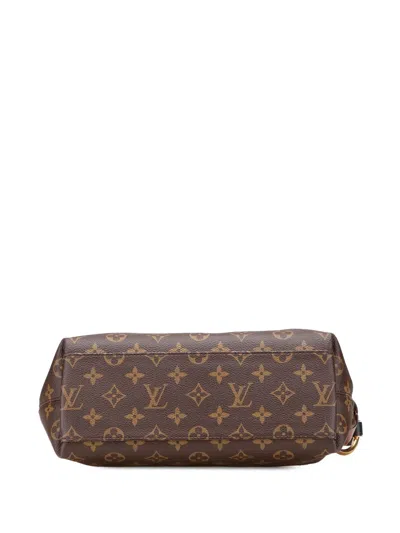 Pre-owned Louis Vuitton 2017 Monogram Tuileries Besace Satchel In Brown