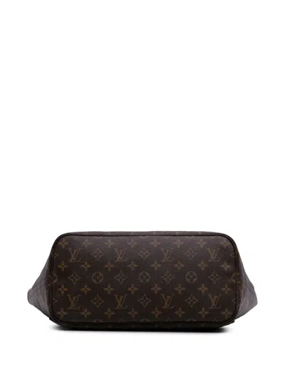 Pre-owned Louis Vuitton 2014 Monogram Neverfull Mm Tote Bag In Brown