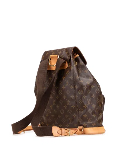 Pre-owned Louis Vuitton 2000 Monogram Montsouris Gm Backpack