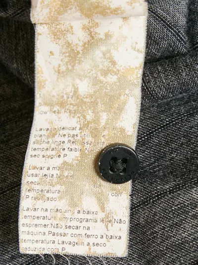 Pre-owned Boss Green Hugo Boss Striped Long-sleeve Polo Shirt In Gray