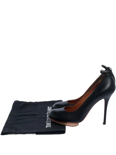 Pre-owned Lanvin Platform Stiletto Pumps In Black