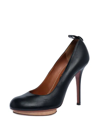 Pre-owned Lanvin Platform Stiletto Pumps In Black