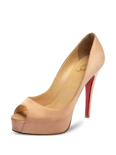 Pre-owned Christian Louboutin 125mm Very Prive Platform Pumps