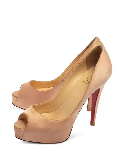 Pre-owned Christian Louboutin 125mm Very Prive Platform Pumps