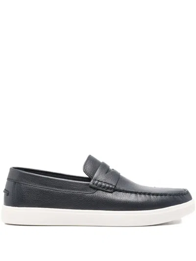 Geox Penny-slot Loafers In Blue