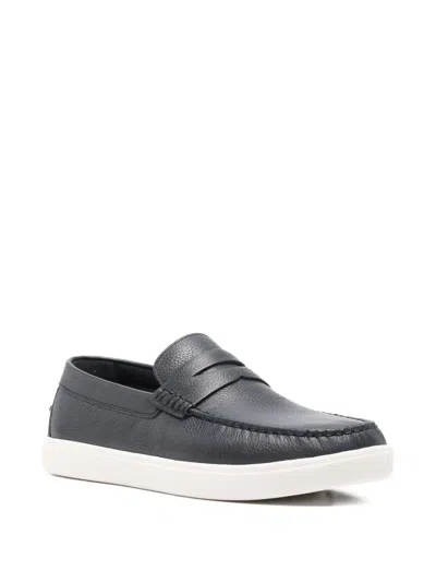 Geox Penny-slot Loafers In Blue