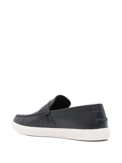 Geox Penny-slot Loafers In Blue