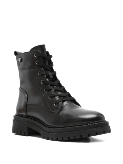 Geox Lace-up Leather Boots