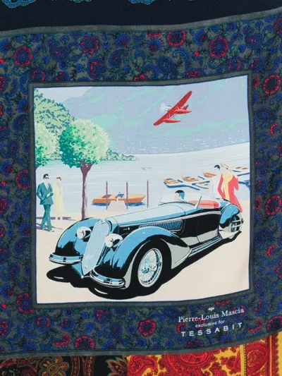Pierre-louis Mascia Pierre Louis Mascia Lago Di Como Silk Printed Scarf In Multi