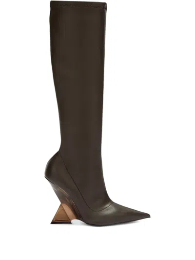 Attico Cheope Stretch Boot 105mm In Brown