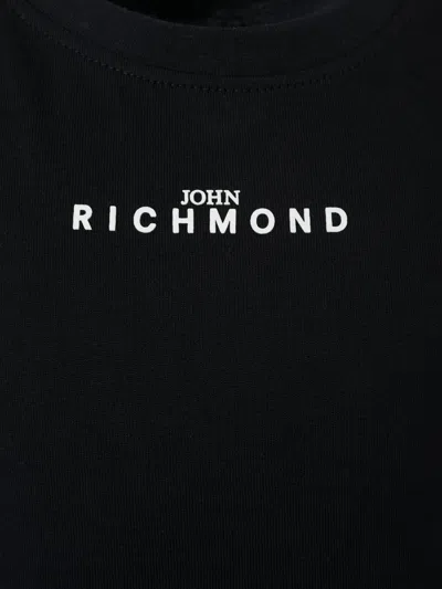 John Richmond Junior Logo-detail Short-sleeve T-shirt In Black