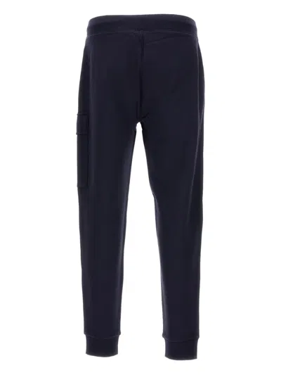 C.p. Company Lens-pocket Drawstring Track Pants In Blue