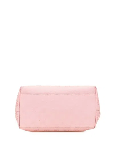 Pre-owned Gucci 2000-2015 Gg Canvas Shoulder Bag In Pink