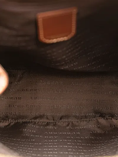 Pre-owned Burberry 2000-2017 Haymarket Check Coated Canvas Backpack