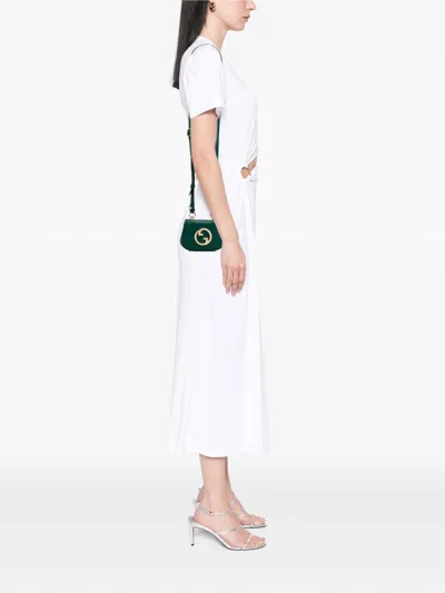 Pre-owned Gucci 2016-2025 Textured Calfskin Blondie Card Case On Strap Crossbody Bag