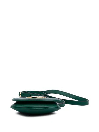 Pre-owned Gucci 2016-2025 Textured Calfskin Blondie Card Case On Strap Crossbody Bag