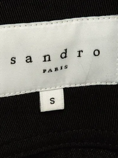 Pre-owned Sandro Hooded Jacket In Black