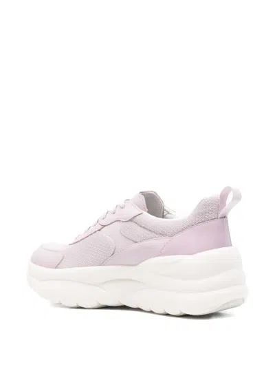 Geox Xtors Mesh-panel Sneakers In Pink
