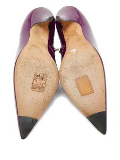 Pre-owned Dior 105mm Patent Leather Pointed-toe Ankle Boots