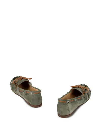 Sartore Embellished Suede Ballet Flats