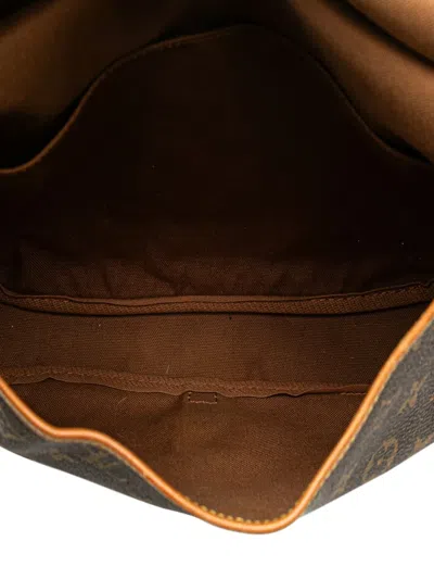 Pre-owned Louis Vuitton 1997 Monogram Saumur 30 Crossbody Bag In Brown