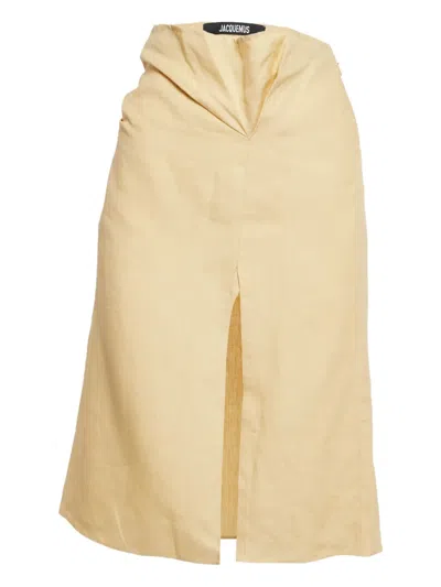 Pre-owned Jacquemus La Jupe Pencil Midi Skirt