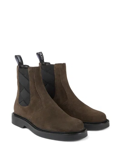 Jimmy Choo Reggie Woven-panel Chelsea Boot